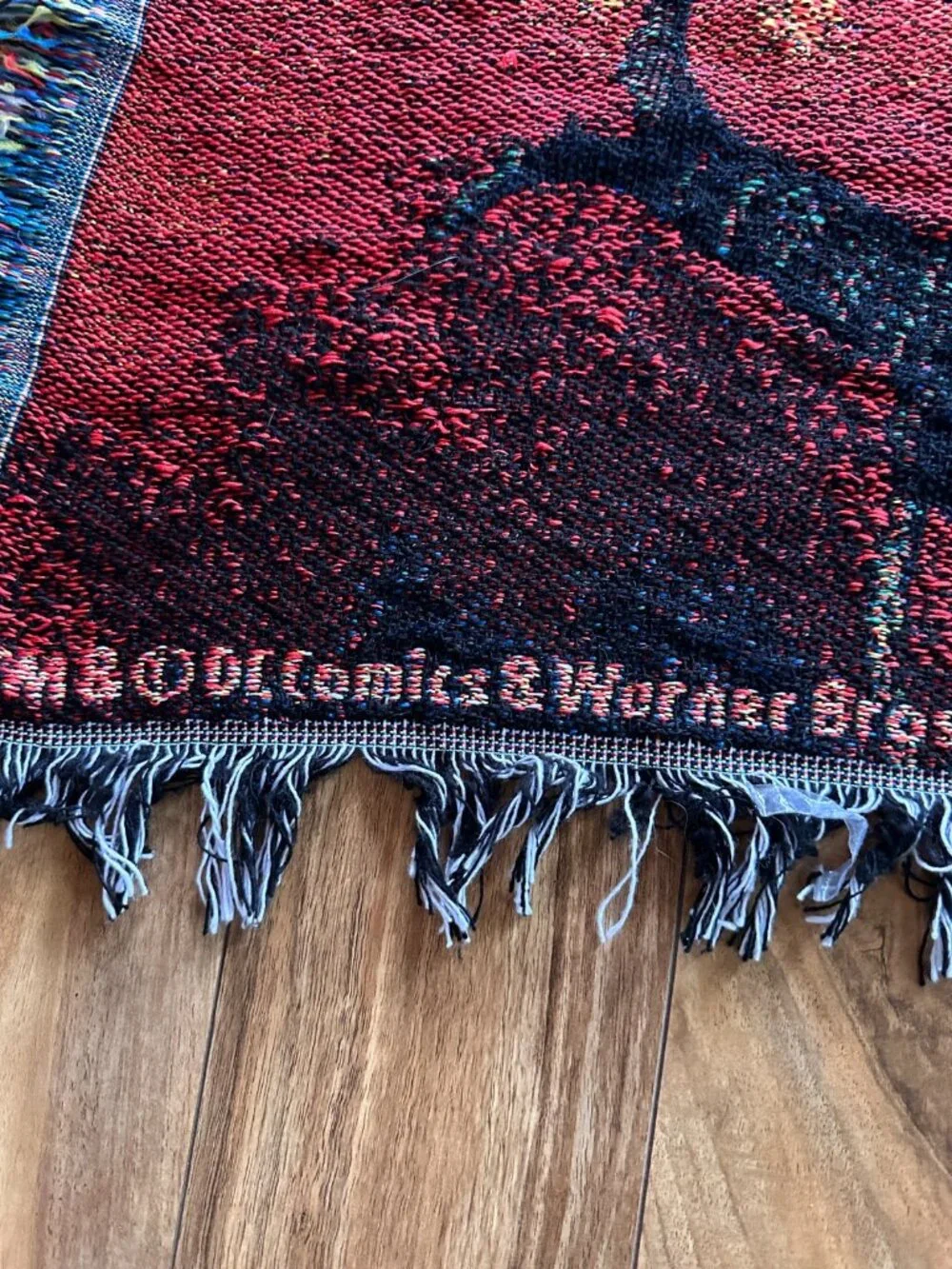 Wonder Woman Woven Tapestry Throw Blanket 47x55 Fringed DC Comics Superhero